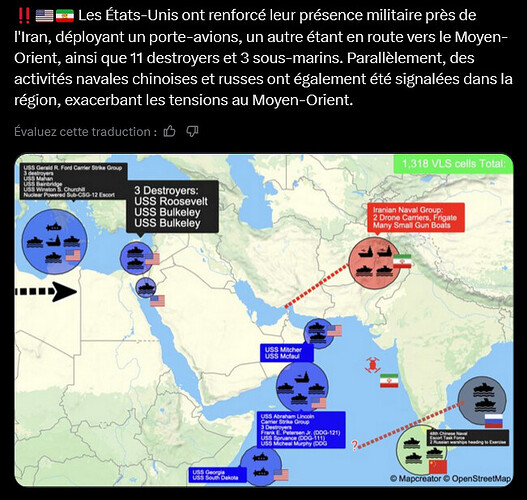 Screenshot 2026-02-14 at 16-29-29 War Radar sur X ‼️🇺🇸🇮🇷 The U.S. has increased its military presence near Iran deploying one aircraft carrier with another en route to the Middle East along with 11 destroyers and 3 subma...