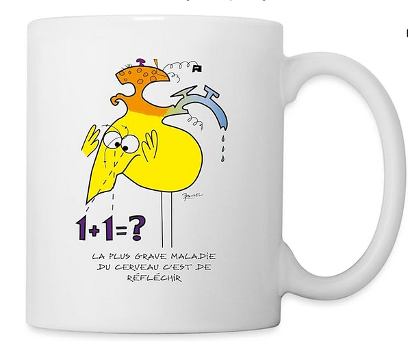 Screenshot 2025-01-17 at 15-07-14 Spreadshirt Les Shadoks Mathématiques Réfléchir Mug Blanc taille unique blanc Amazon.fr Cuisine et Maison