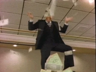 Make It Rain Laughing GIF